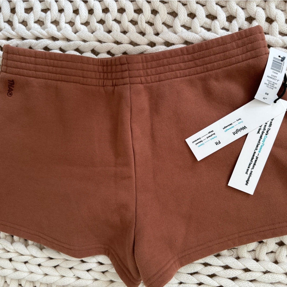 Aritzia TNA fleece shorts